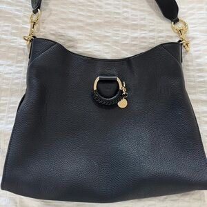 Joan Shoulder Bag - See By Chloé - Leather -Black. Size big